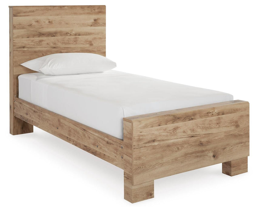 Hyanna Twin Panel Bed, Dresser, Mirror, Chest and Nightstand