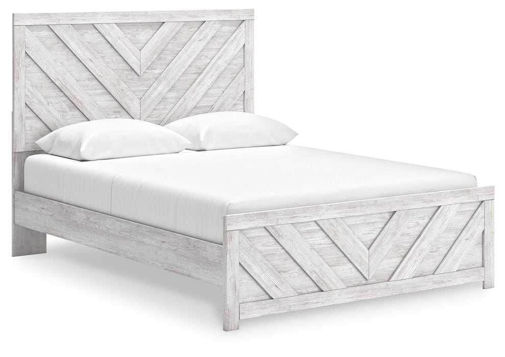 Cayboni Queen Panel Bed, Dresser, Mirror, Chest and Nightstand