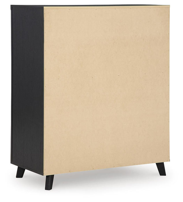 Danziar Queen Slat Headboard, Dresser, Mirror, Chest and Nightstand