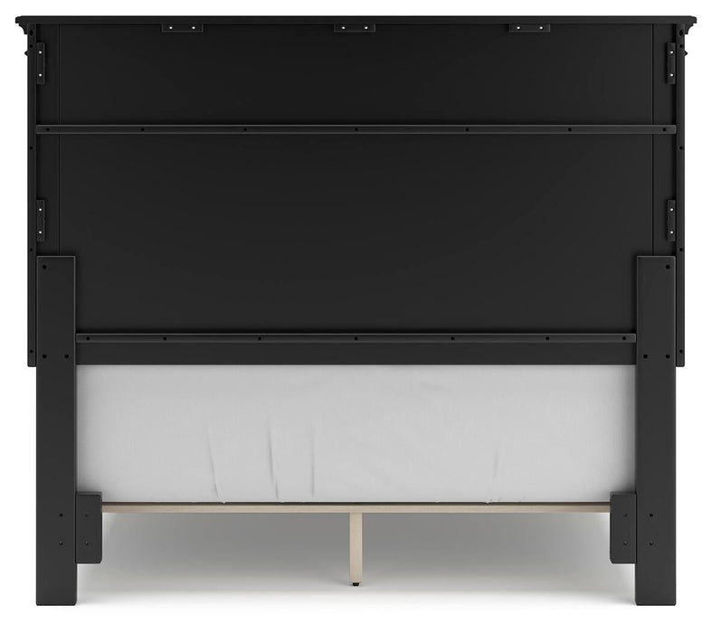 Lanolee Full Panel Bed with Mirrored Dresser