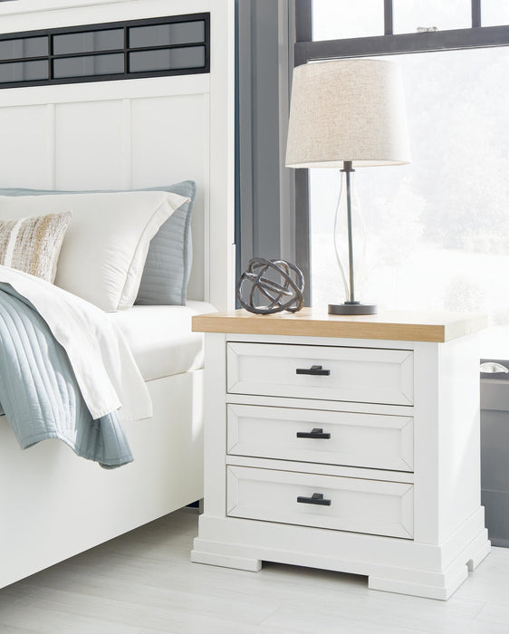 Ashbryn King Panel Storage Bed, Dresser, Mirror, Chest and Nightstand