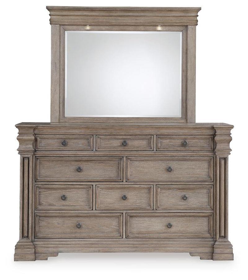 Blairhurst Queen Panel Bed, Dresser, Mirror, Chest and Nightstand