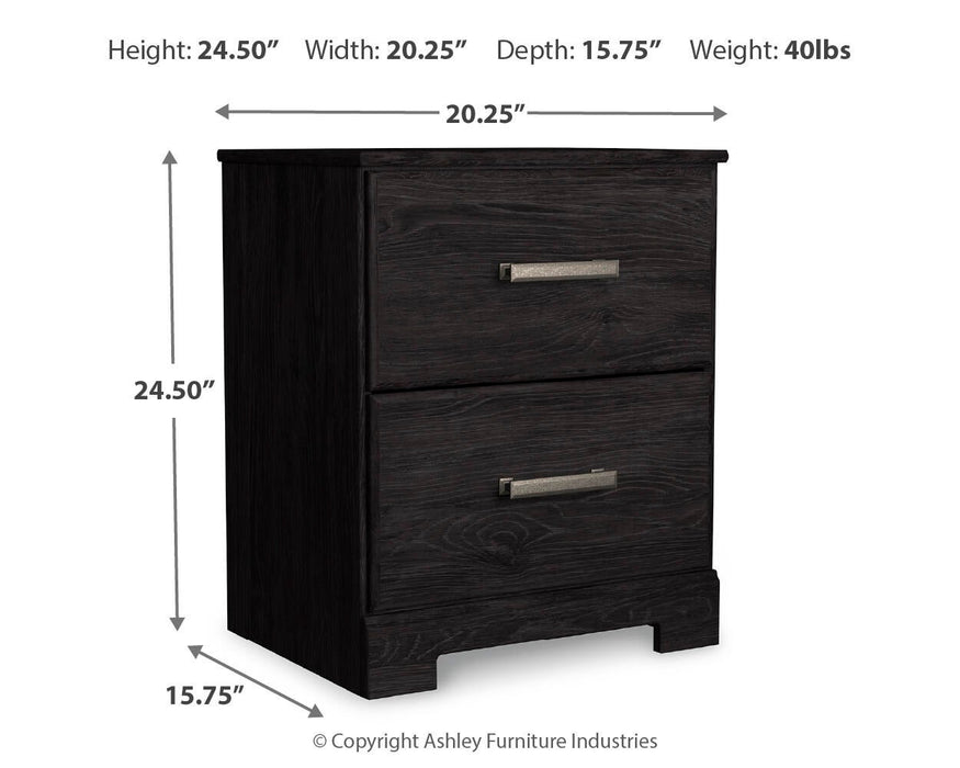 Belachime King Panel Bed with Mirrored Dresser and Nightstand
