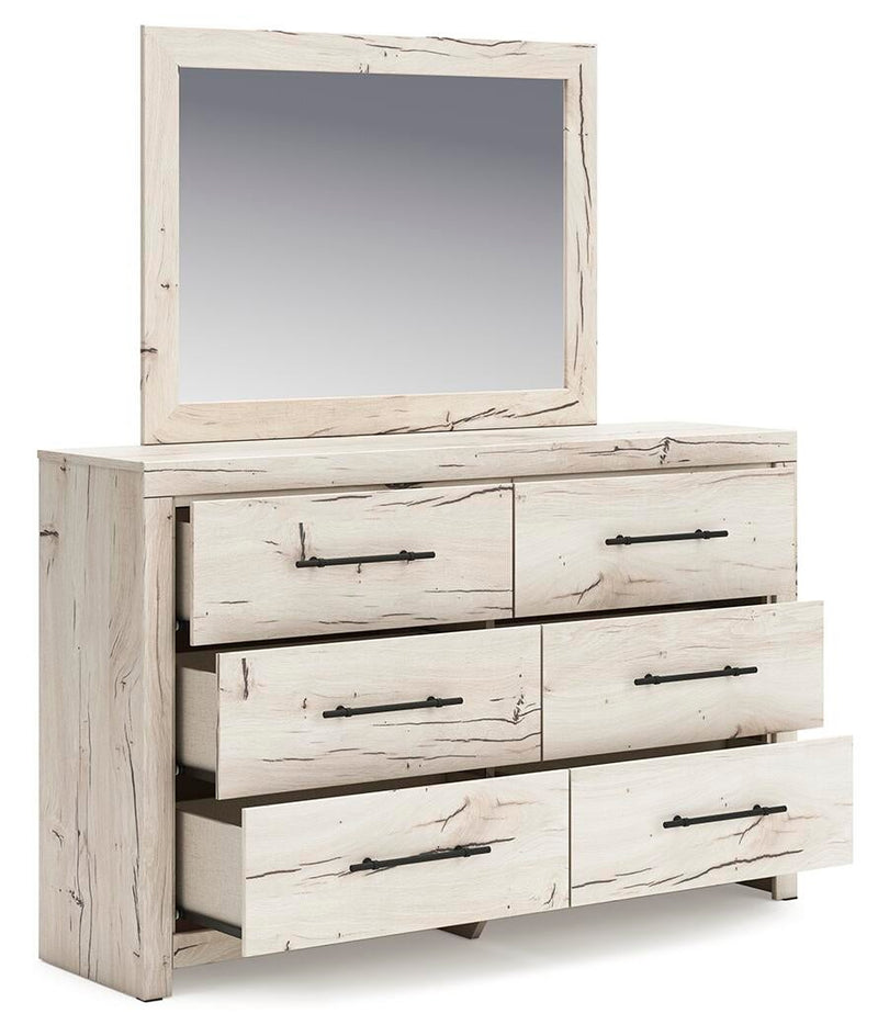 Lawroy Twin Panel Bed, Dresser, Mirror, Chest and Nightstand