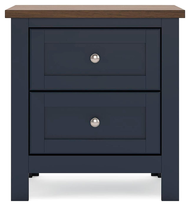 Landocken Twin Panel Headboard, Dresser, Mirror, Chest and Nightstand
