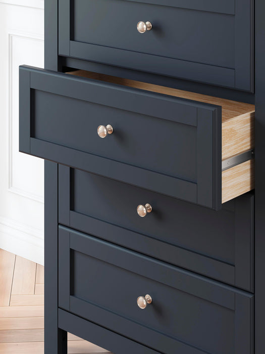 Landocken Twin Panel Headboard, Dresser, Mirror, Chest and Nightstand