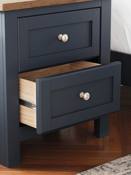 Landocken Twin Panel Headboard, Dresser, Mirror, Chest and Nightstand