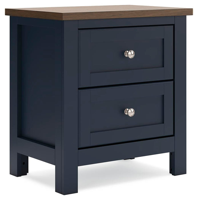 Landocken Twin Panel Bed, Dresser, Mirror, Chest and Nightstand
