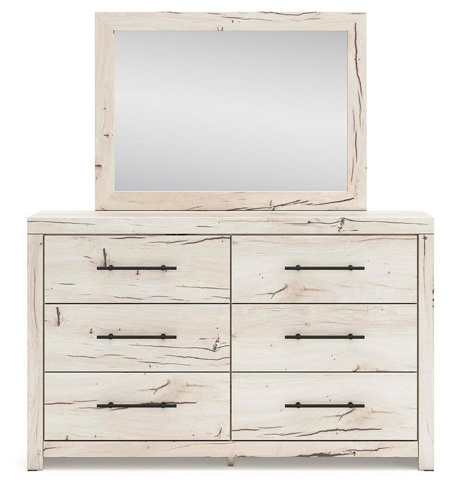 Lawroy Queen Panel Bed with Storage, Dresser, Mirror, Chest and Nightstand