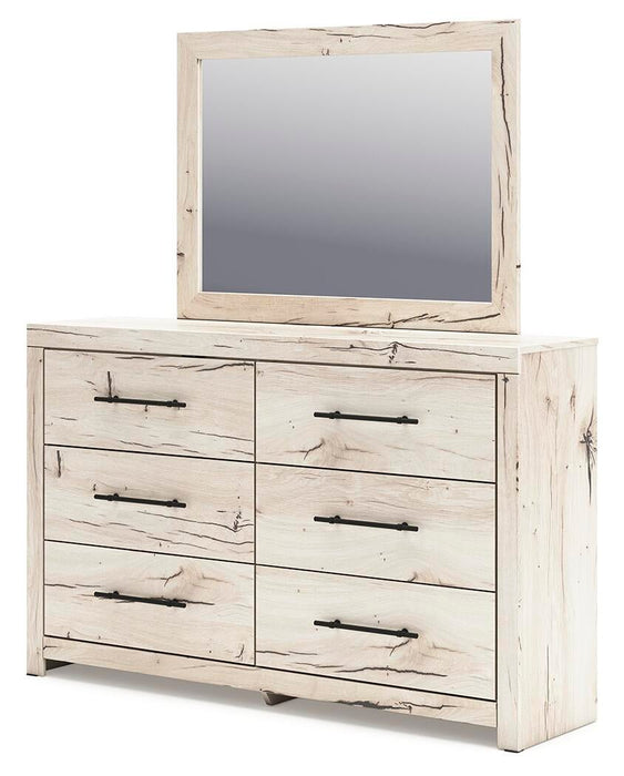 Lawroy King Panel Storage Bed, Dresser, Mirror, Chest and Nightstand