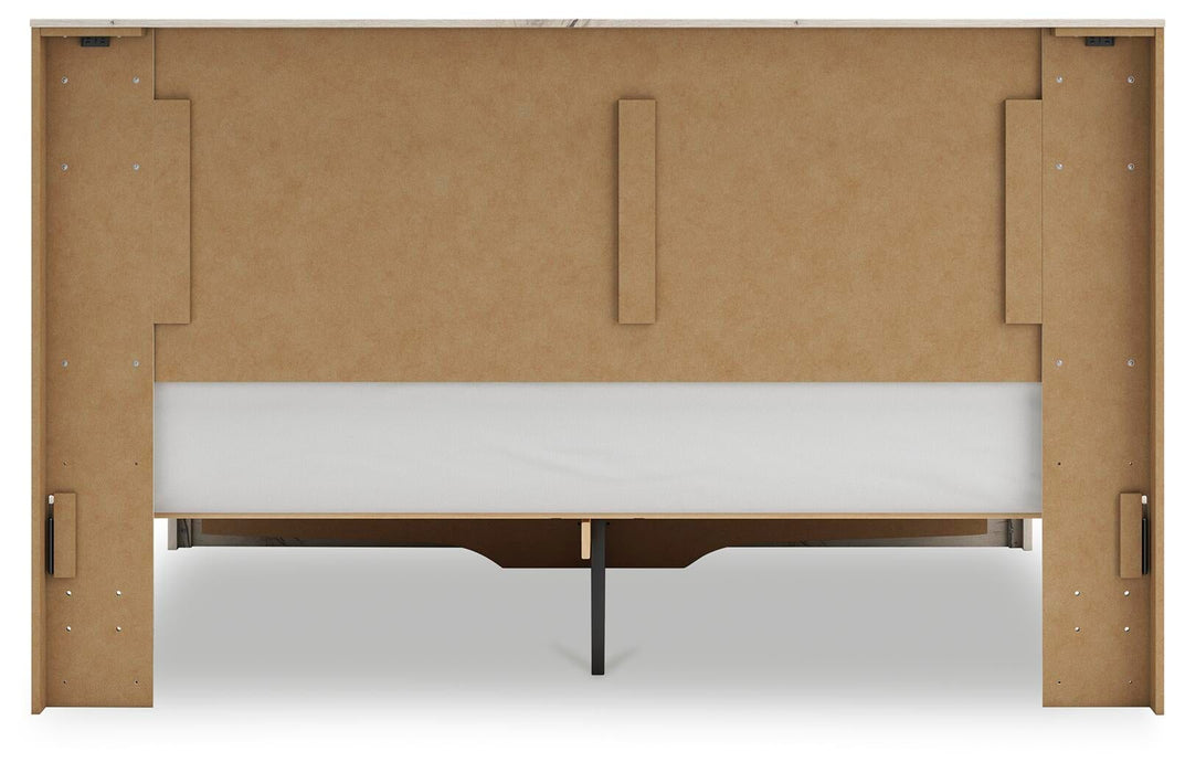 Lawroy King Panel Storage Bed, Dresser, Mirror, Chest and Nightstand