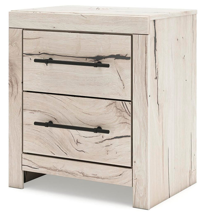 Lawroy King Panel Storage Bed, Dresser, Mirror and Nightstand