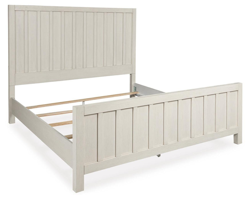 Shaybrock King Panel Bed, Dresser, Mirror and Nightstand