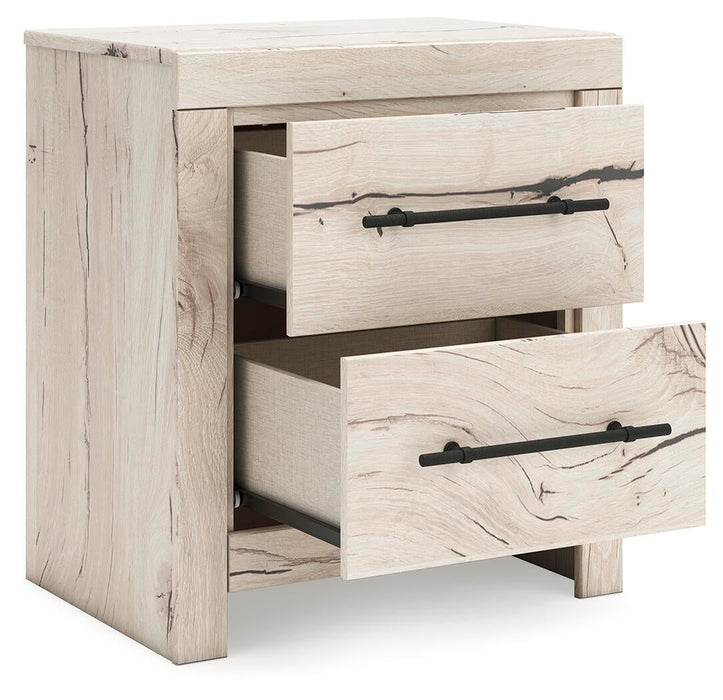 Lawroy Queen Panel Bed with Storage, Dresser, Mirror and Nightstand