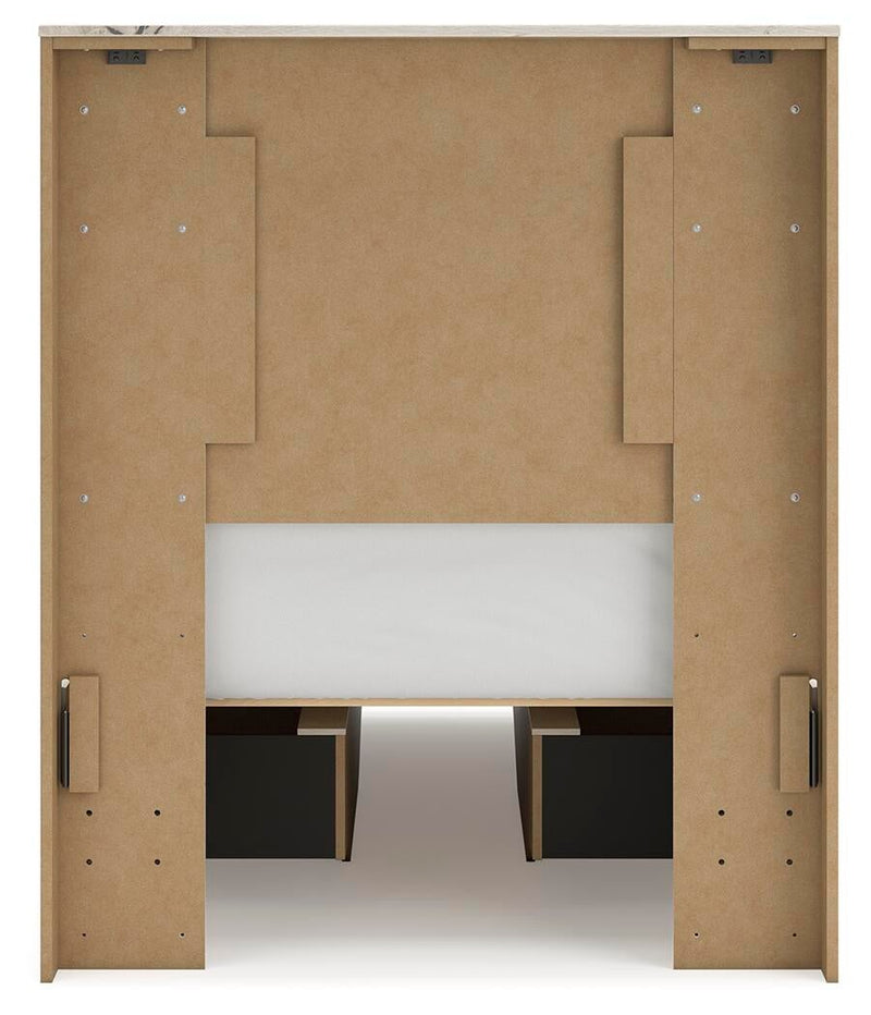 Lawroy Twin Panel Bed with Storage, Dresser, Mirror, Chest and Nightstand