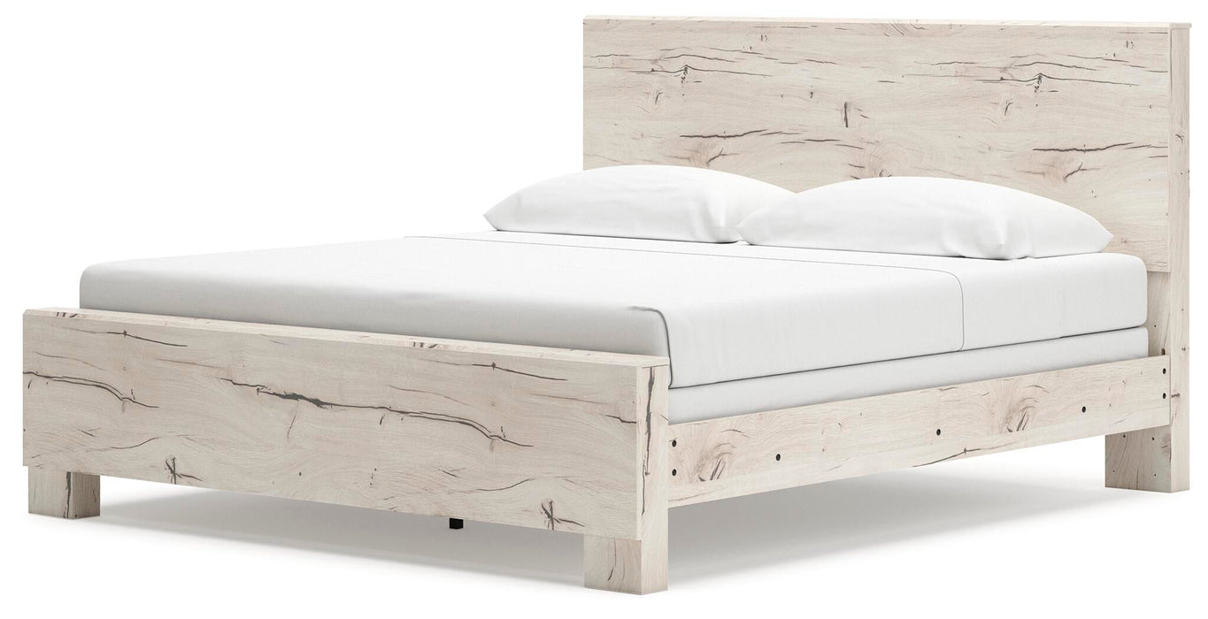 Lawroy King Panel Bed, Dresser, Mirror, Chest and Nightstand