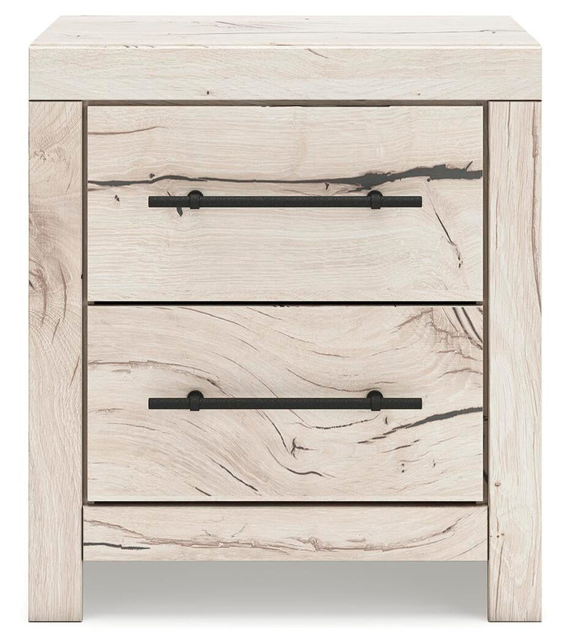 Lawroy King Panel Bed with Storage, Dresser, Mirror, Chest and Nightstand