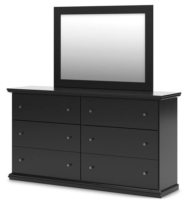 Maribel Full Panel Bed, Dresser, Mirror, Chest and Nightstand