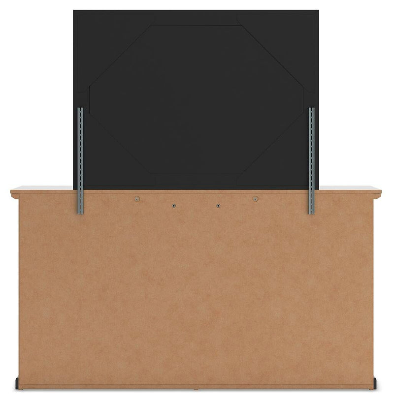 Maribel Full Panel Bed, Dresser and Mirror