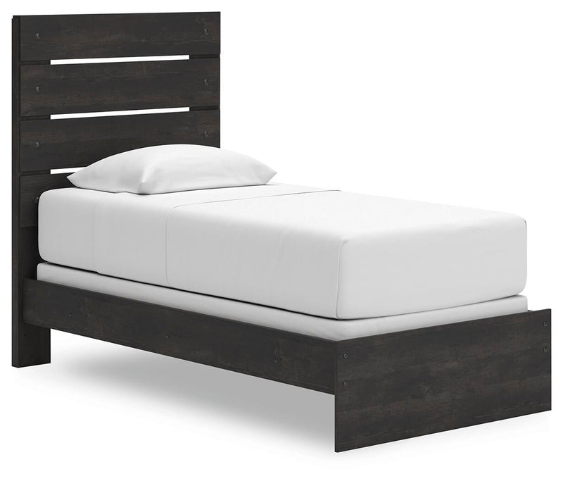 Hollivern Twin Panel Bed, Dresser, Mirror and Nightstand