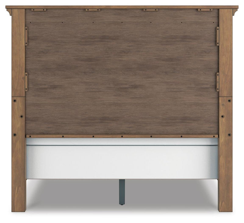 Feddinger Queen Panel Bed with Mirrored Dresser, Chest and Nightstand
