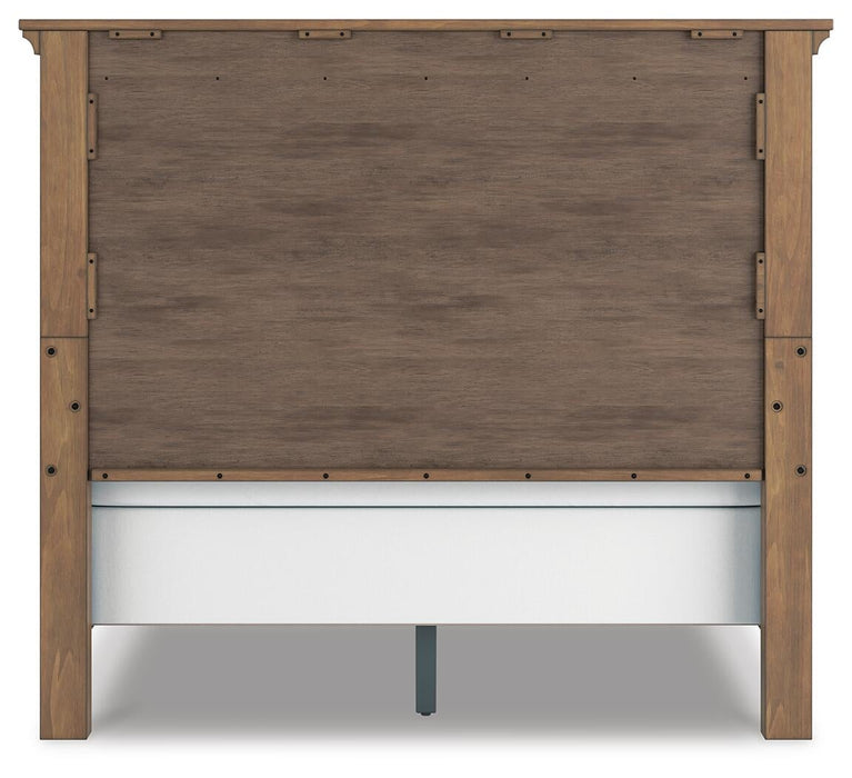 Feddinger Queen Panel Bed with Mirrored Dresser, Chest and Nightstand