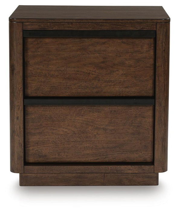 Dilenno King Canopy Bed with Mirrored Dresser, Chest and Nightstand