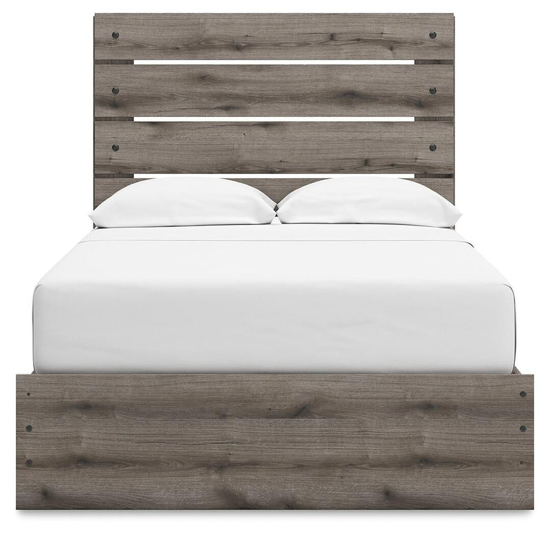 Graystorm Full Panel Storage Bed, Dresser and Mirror
