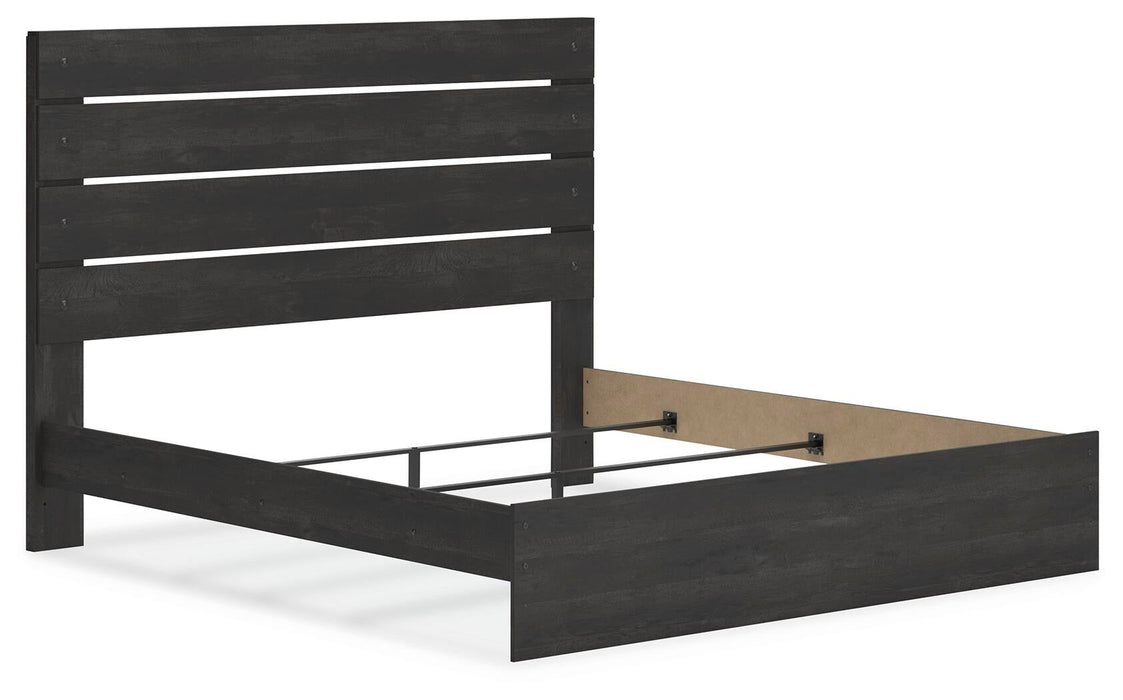 Hollivern King Panel Bed, Dresser and Mirror
