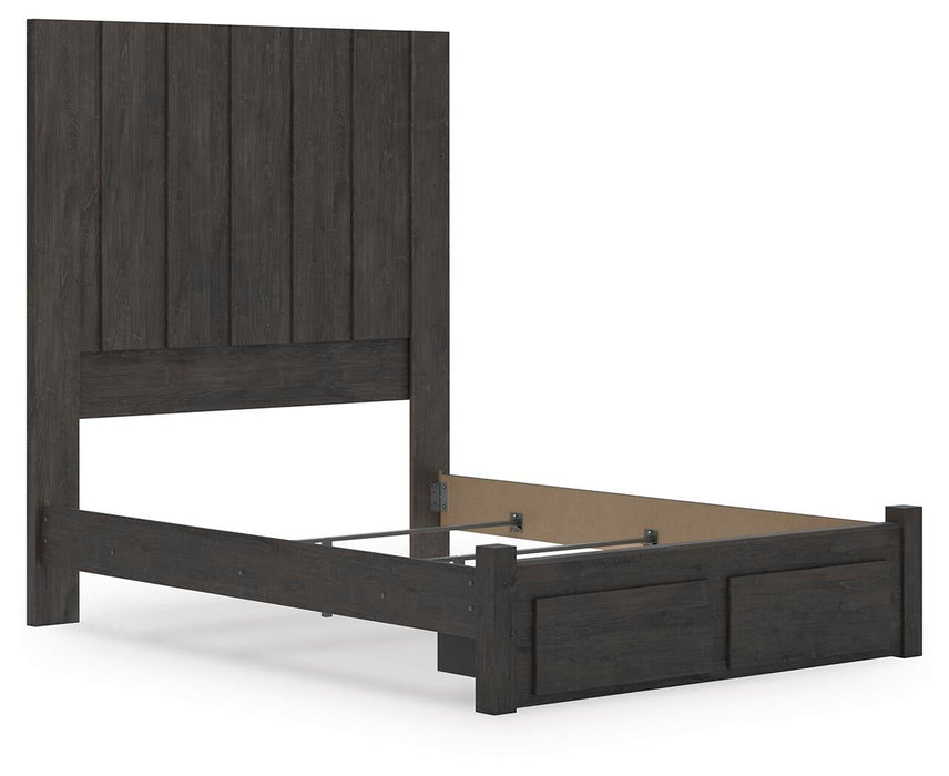 Fraluna Queen Panel Storage Bed, Dresser, Mirror, Chest and Nightstand