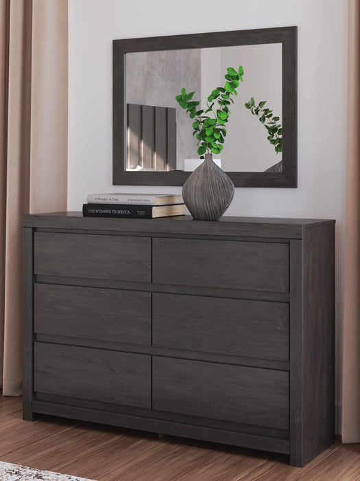 Fraluna Queen Panel Storage Bed, Dresser, Mirror, Chest and Nightstand