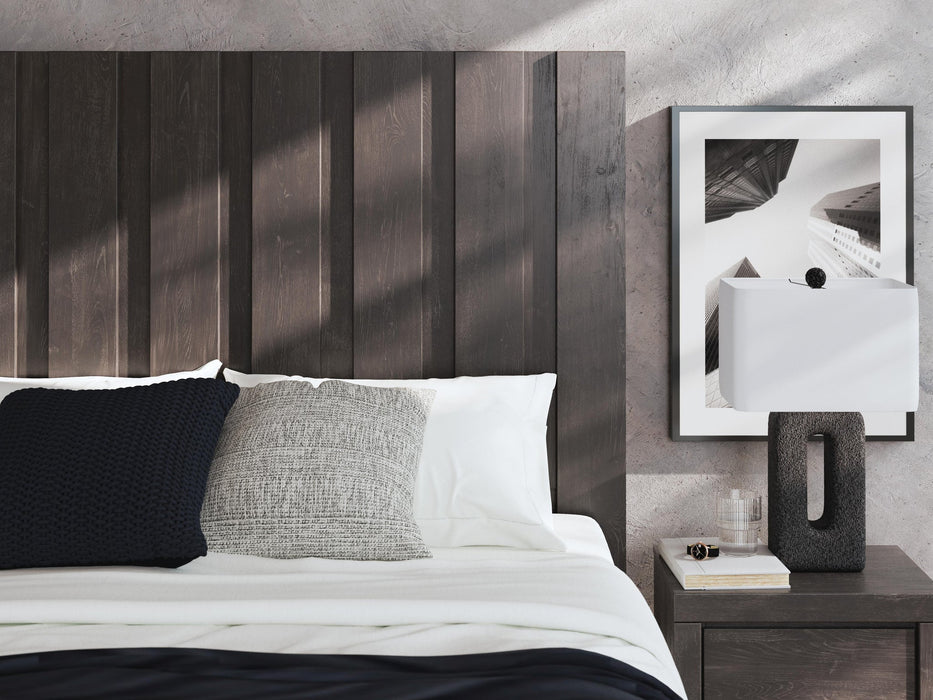 Fraluna King Panel Storage Bed, Dresser, Mirror and Nightstand