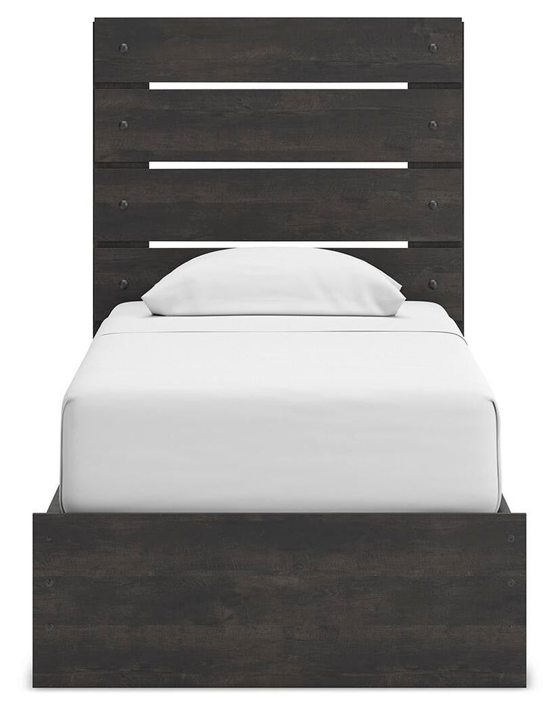 Hollivern Twin Panel Storage Bed, Dresser and Mirror