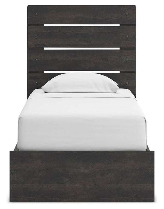 Hollivern Twin Panel Storage Bed, Dresser and Mirror
