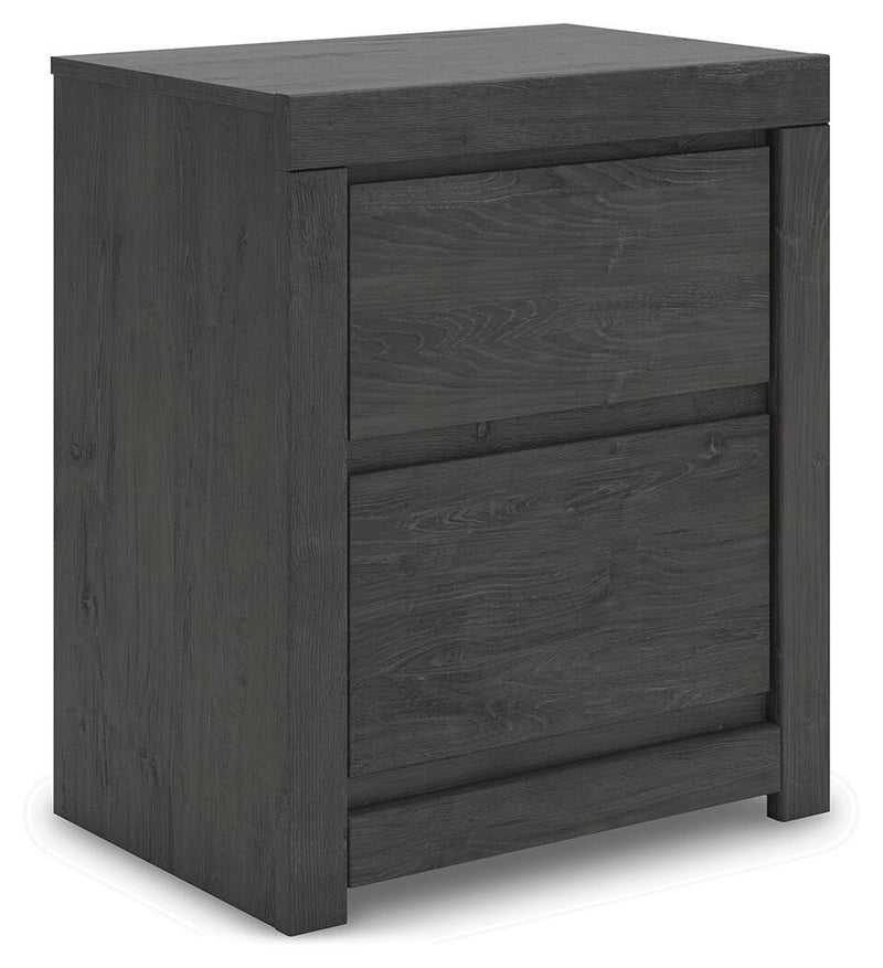 Fraluna King Panel Storage Bed, Dresser, Mirror, Chest and Nightstand