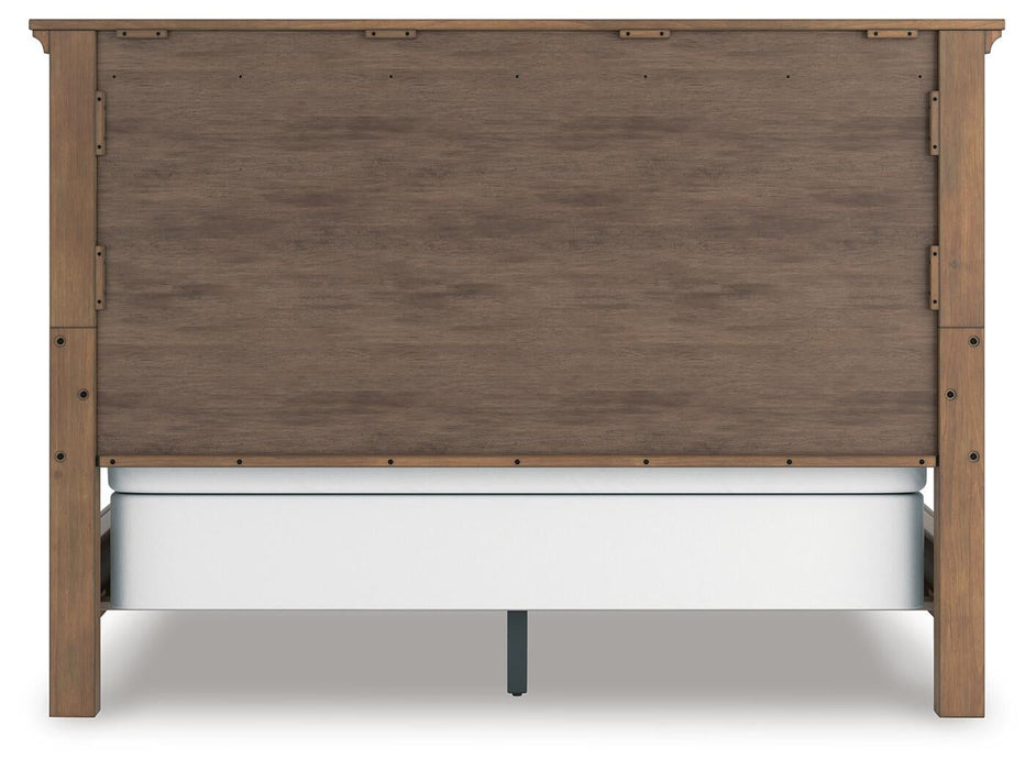 Feddinger California King Panel Bed with Mirrored Dresser