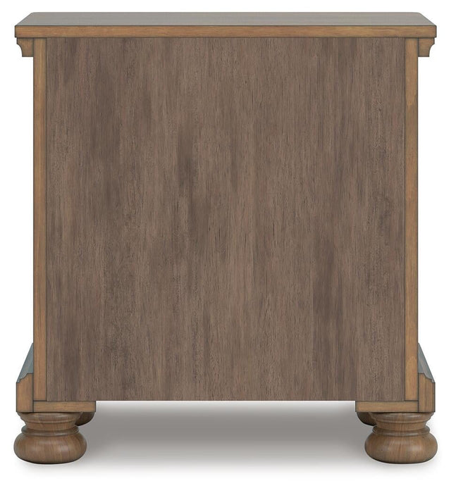 Feddinger King Panel Bed with Mirrored Dresser and Nightstand
