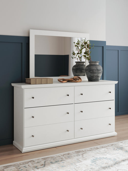 Bostwick Shoals Twin Panel Bed, Dresser, Mirror, Chest and Nightstand