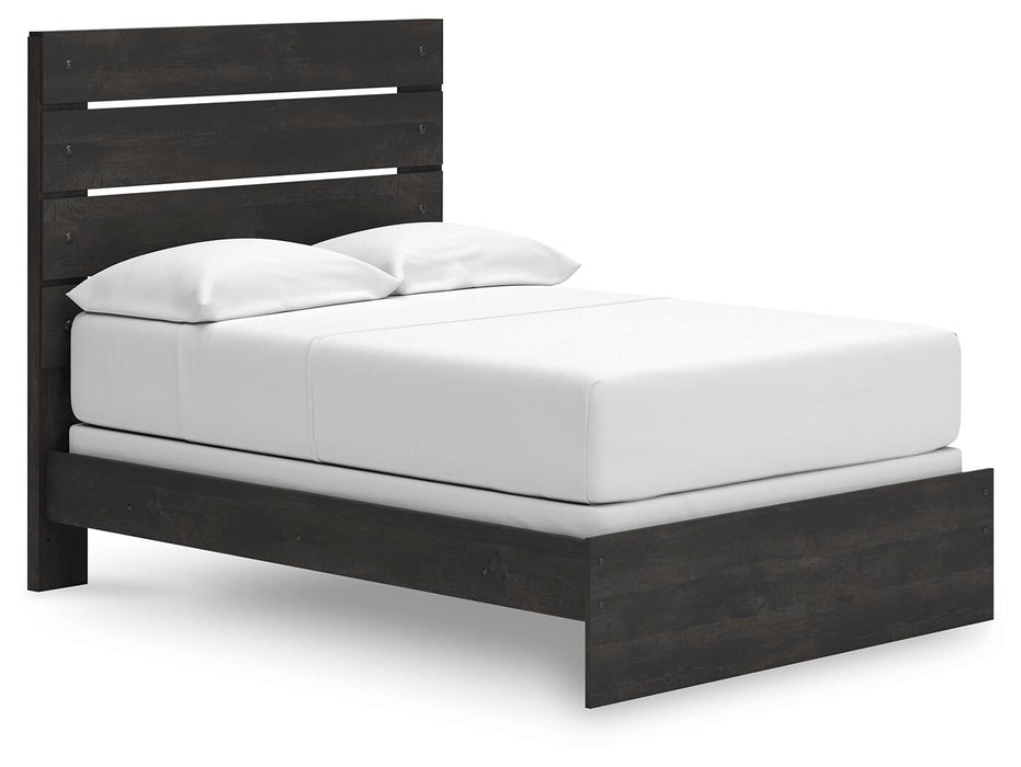 Hollivern Full Panel Bed, Dresser, Mirror and Nightstand