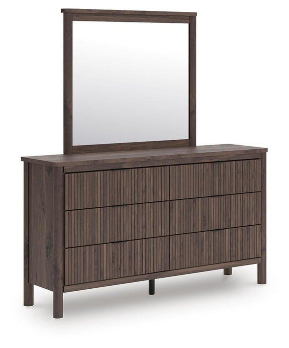 Pamytta King Panel Platform Bed, Dresser, Mirror, Chest and Nightstand