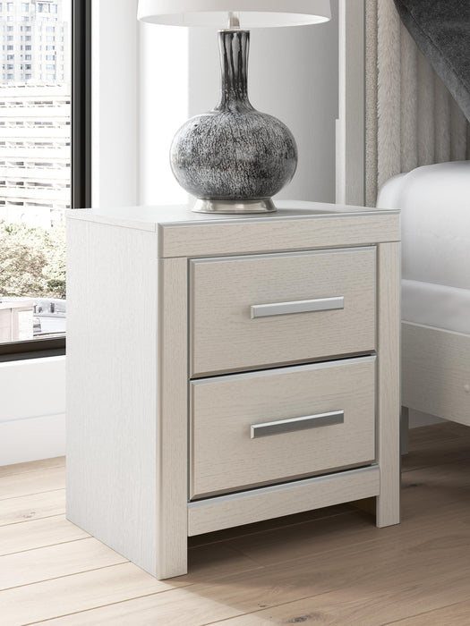 Zuraleus King Upholstered Panel Platform Bed, Dresser, Mirror, Chest and Nightstand