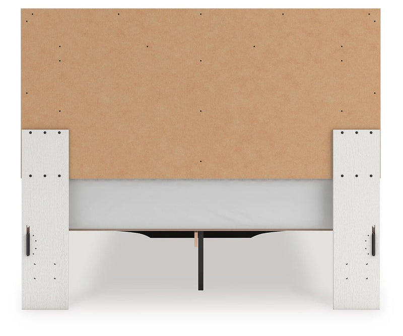 Zuraleus Queen Upholstered Panel Platform Storage Bed, Dresser, Mirror and Nightstand