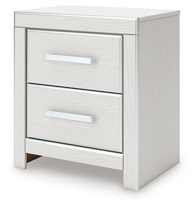 Zuraleus Queen Upholstered Panel Platform Storage Bed, Dresser, Mirror and Nightstand