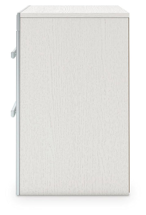 Zuraleus Queen Upholstered Panel Platform Storage Bed, Dresser, Mirror and Nightstand