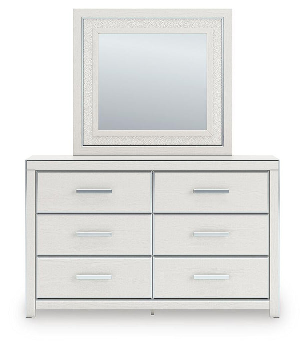 Zuraleus California King Upholstered Bed, Dresser, Mirror, Chest and Nightstand
