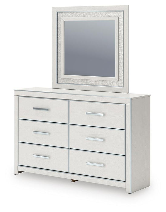 Zuraleus King Upholstered Bed, Dresser, Mirror and Nightstand
