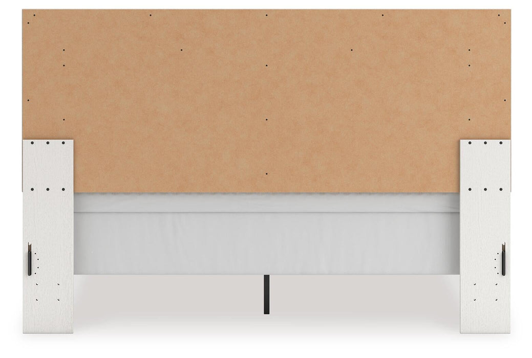 Zuraleus King Upholstered Panel Bed, Dresser and Mirror