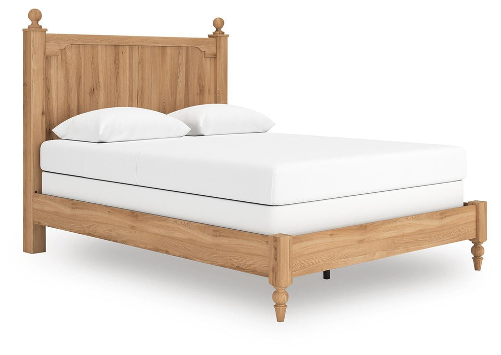 Aleaport Queen Panel Bed with Mirrored Dresser