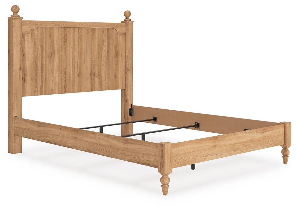 Aleaport Queen Panel Bed with Mirrored Dresser