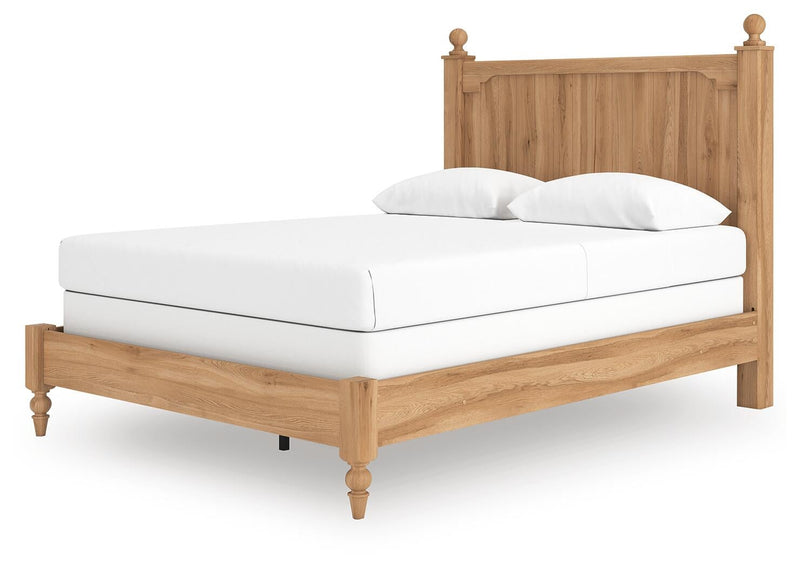 Aleaport Queen Panel Bed with Mirrored Dresser